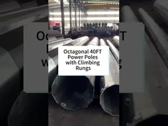 Çıkış merdivenleri ile Sekizgen 40FT güç direkleri