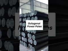 Fabrika özel güç direği aktarım direği çelik direği çokgen çelik direği