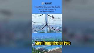 ANSI/ISO Sertifikalı 9m Galvanizli çelik Elektrik Direği – 11kV Güç Dağıtımı (350daN / 200daN)