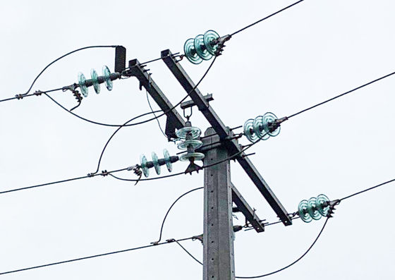33KV 35KV 10000S Dağıtım Direkleri Tek Kutuplu Yapı İçin Montajlar
