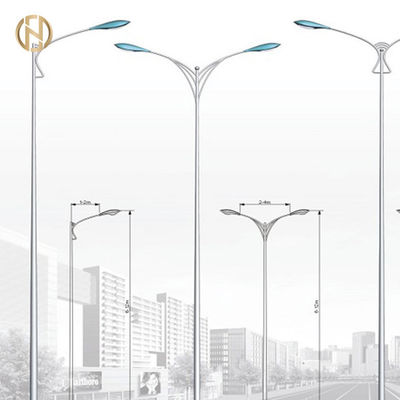 IP65 Galvanizli 12M Tek Kollu Sokak Işık Direği