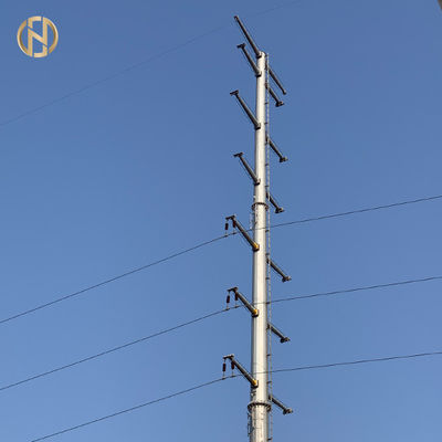 Galvanizli Elektrik Direkleri 35m Yükseklik İyi Depreme Dayanıklılık