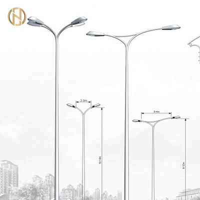 Galvanizli Sokak Aydınlatma Direği 3M 6M 9M 12M Özel Sekizgen Işık Direği
