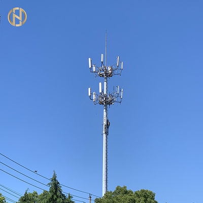 100FT 120FT Telekomünikasyon Posta Telekom Direkleri ASTM A572 GR65 Çelik