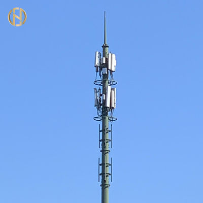 Poligonal Telekomünikasyon Direği 35m 36m Monopol Telekom Kulesi