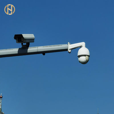 Çelik CCTV Kamera Kutup L Tipi 1m - 30m Kol Uzunluğu Uzun Servis Ömrü