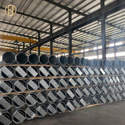 12M Galvanizli Boru Çelik Direk Sınıf 7 1340daN Güvenlik Faktörü 2.0
