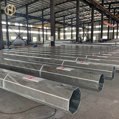 10 - 30M Sıcak Daldırma Galvanizli Direk ASTM 123 ASTM 153 30FT 10KV - 550KV