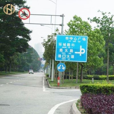 6m 6.5m 8m Yol İşareti Direği Galvanizli Çelik Sokak Tabelası Direği Sekizgen Şekil