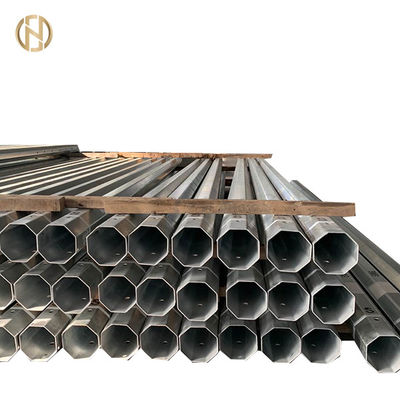 11kv Güç Dağıtımı için 9M Galvanizli Çelik Yardımcı Kutup 350daN 200daN