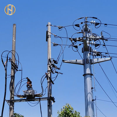 % 99,9 Çinko 15KV Havai Hat Direği EN10046 75um İyi Bitmiş Galvanizleme