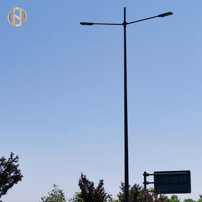 Hot-Dip Galvanize Kaplama ile özelleştirilebilir Elektrikli Dış Güneş Sokak Işığı direği tasarımı