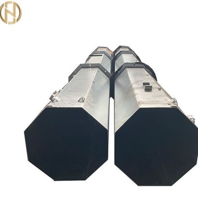 Galvanizli Monopole Çelik Metal Güç Kutbu rüzgara dayanıklı