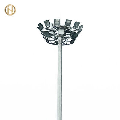 Spor Alanı Işıklandırması için Stadyum Galvanize Yüksek Mast direği 25M 28M 36M 40M Yükseklik