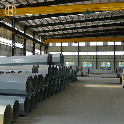 satın al LED Sel Aydınlatma Sistemi ile Havaalanı Yüksek Direk Direği 35M 40M Sekizgen Şekli online manufacture