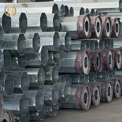 satın al 9M 10M 12M Hot Dip Galvanized Concrete Electric Pole 33KV Steel Tower Pole for Power Distribution Equipment online manufacture