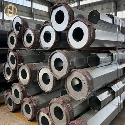 satın al High-quality Export Octagonal Hot-dip Galvanized Transmission Line Steel Poles online manufacture
