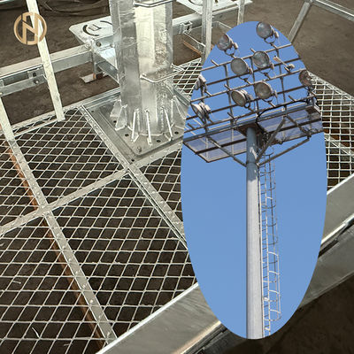 satın al Uzaktan Kumandalı Kaldırma Sistemli Sıcak Daldırma Galvanizli Yüksek Direk, Güvenli ve Kullanışlı Stadyum Işığı Bakımı İçin online manufacture