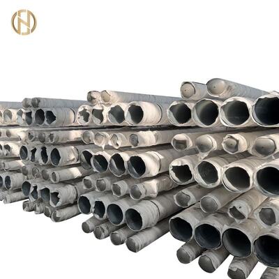 satın al 9m 12m Sıcak Daldırma Galvanizli Swaged Çelik Direk, Q235 Q345 Yuvarlak Dairesel Elektrik Dağıtım İletim Yardımcı Direği online manufacture