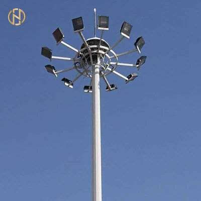 satın al FUTAO Kaynak Fabrikası Motorlu Asansör Sistemiyle 20m 30m Yükseklikte Galvanizli Başlıklı LED Işık Futbol Tenis Stadyumu Küresel İhracat online manufacture