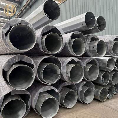 satın almak 10m-12m 11KV-33KV Sıcak Daldırma Galvanizli Çelik Elektrik Direği – Güneydoğu Asya için Güvenilir Güç Dağıtımı Çözümü online manufacture