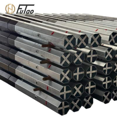 satın almak 9m 11kV Sıcak Daldırma Galvanizli Çelik Elektrik Direği – Kentsel ve Kırsal Enerji Dağıtımı İçin Q235B / Q355B Sekizgen Enerji Direği online manufacture