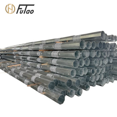 satın almak 11m 11kV-33kV Sıcak Daldırma Galvanizli Çelik Elektrik Direği – Q235B / Q355B Orta Gerilim Havai Hatları İçin Sekizgen Enerji Nakil Hattı Direği online manufacture