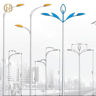 satın al 8M Sokak Işık Direği Q235B Yuvarlak Konik Tek Kol Lamba Direği online manufacture