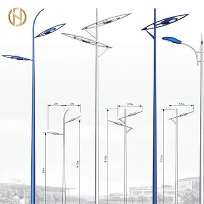 satın al Sıcak Daldırma Galvanizli güneş sokak lambası direği 6m 7m 9m 10m 12m Q235 Çelik online manufacture