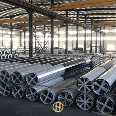 satın al Gömülü Tip Metal Yardımcı Direkler GR50 Sekizgen Şekil 15KV 33KV 14m online manufacture