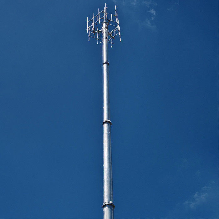 100FT 120FT Telekom kutupları Sıcak Dip Galvanizli Yüzey Tedavisi Ve Futao Telekomünikasyon Post Deflection Hesabı