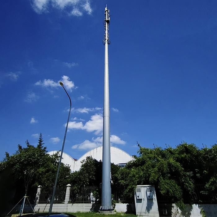 Rüzgar basıncı hesaplaması ile telekomünikasyon istasyonu için 30m telekom kutupları