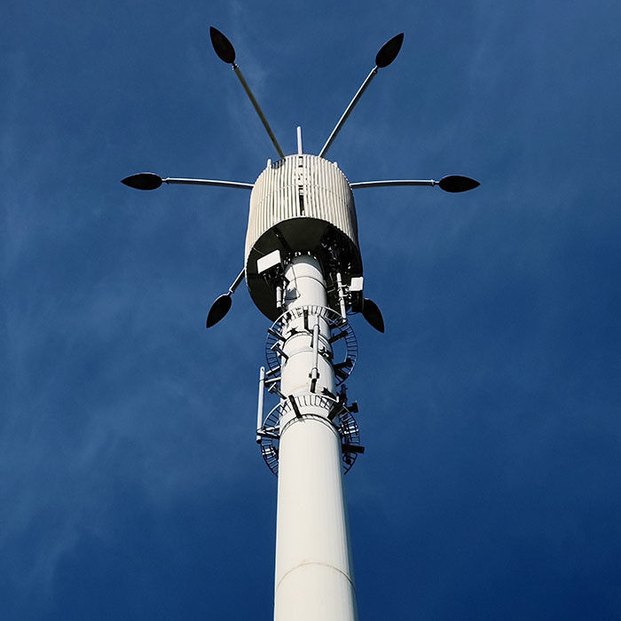Platform veya antenlerle özel sıcak dip galvanizli telekom monopolleri