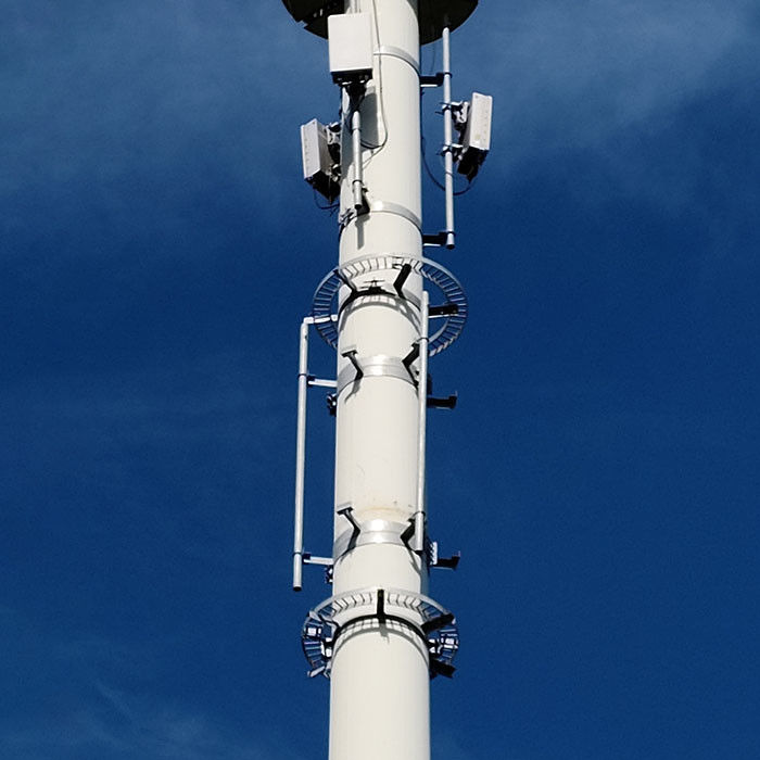 Sıcak Dip Galvanizli Çelik Anten Monopoles Platformlu