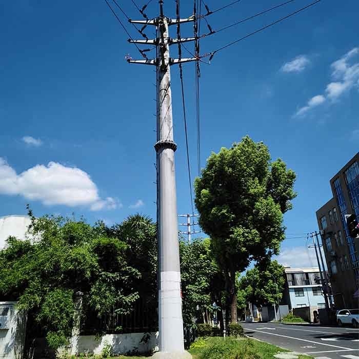 Sıcak Daldırma Galvanizli Yüksek Gerilim Güç Elektrik İletim Hattı Direği Elektrik Ekipmanları