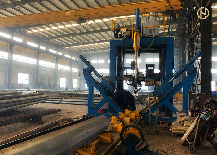 Galvanizli Renkli Boru Çelik Direk 33KV Çift Devre Süspansiyon Kulesi
