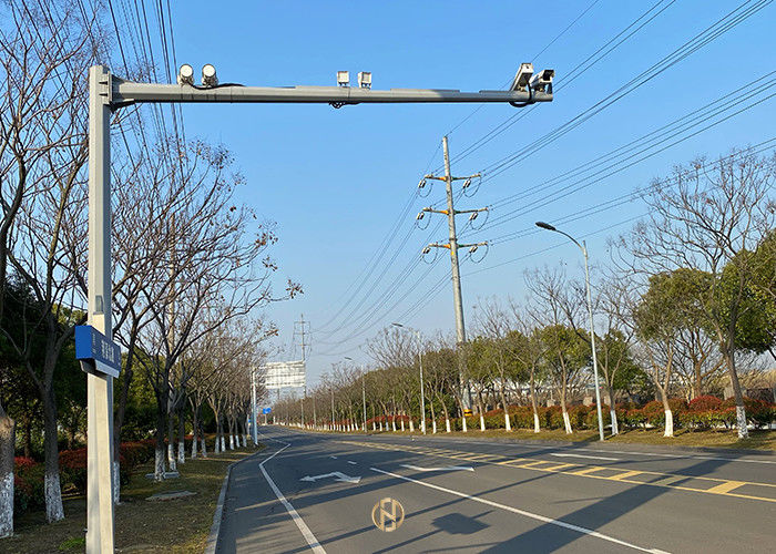 SGS Q345 8M Teleskopik CCTV Direği L Tipi RAL Standart Renk
