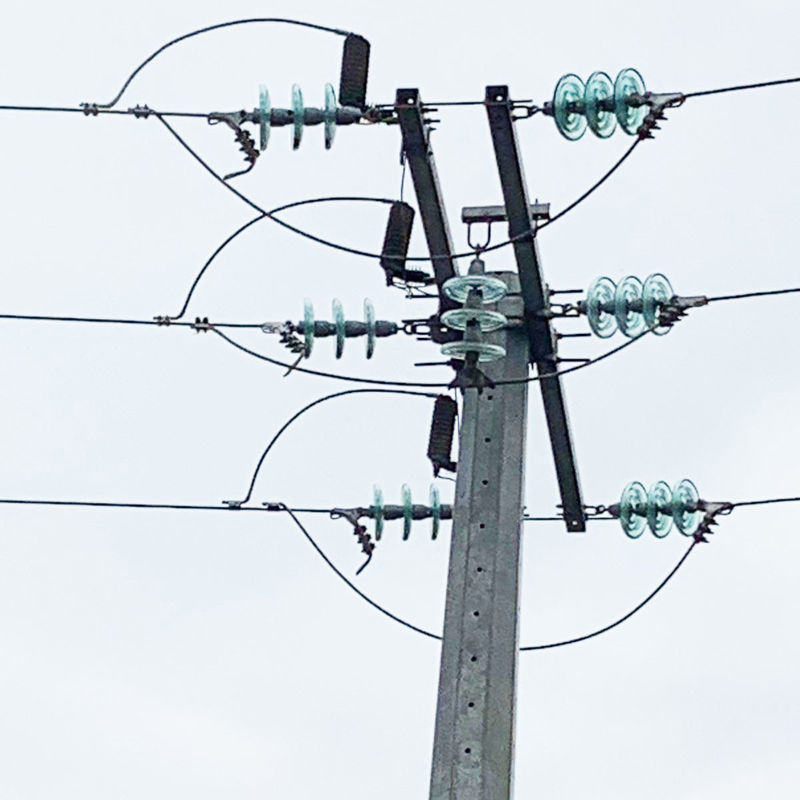 33KV 35KV 10000S Dağıtım Direkleri Tek Kutuplu Yapı İçin Montajlar