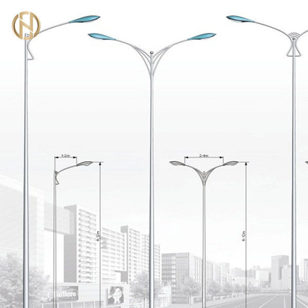 IP65 Galvanizli 12M Tek Kollu Sokak Işık Direği