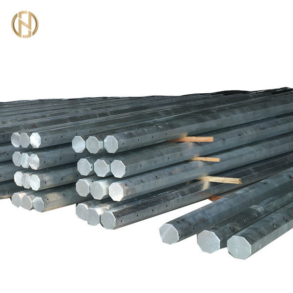 Taban Tablası Flanş Bağlantılı Zemine Monte 15M Elektrik Güç Direği 400x400mm