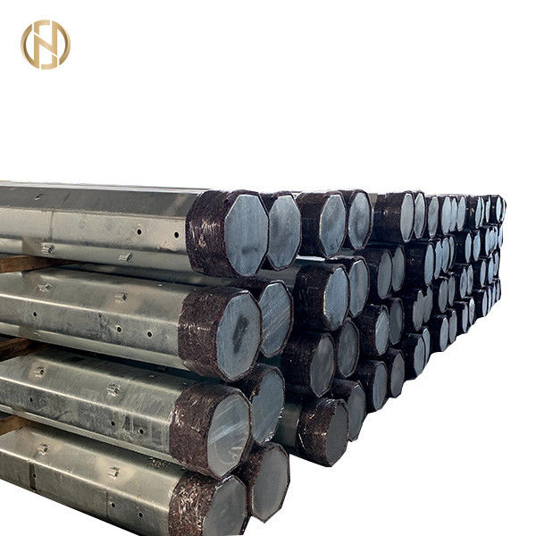 10m 11m Sınıf 3 Galvanizli Çelik Elektrik Direği 11KV 33KV 5.3KN 6.7KN
