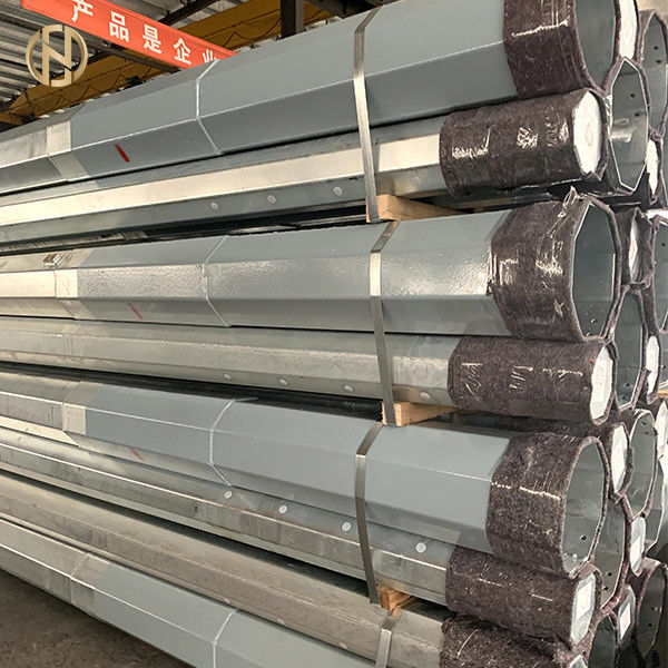 Galvanizli Çelik İletim Direkleri 12.2m 69KV İyi Bitmiş Galvaniz