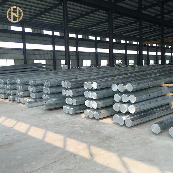 10 - 30M Sıcak Daldırma Galvanizli Direk ASTM 123 ASTM 153 30FT 10KV - 550KV