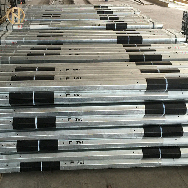 12M 450daN Galvanizli Metal Kutup Mili Malzemesi ASTM GR65 GR50 33KV 11KV 35KV