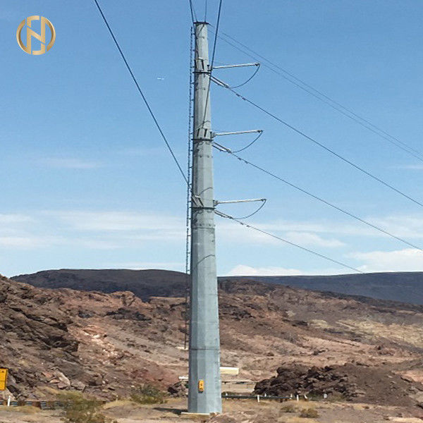 Galvanizli Metal Güç Kutbu NEA 105FT 110FT 30M 32M 138KV 132KV