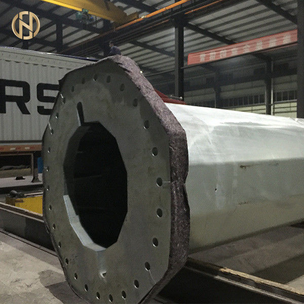 Dodecagon Elektrikli Çelik Yardımcı Direk Sıcak Daldırma Galvanizli 32m 110FT