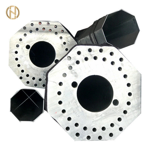 Kendinden Destekli Metal Güç Kutbu 32m 0-30 Derece Dodecagon 166KV İletim Hattı
