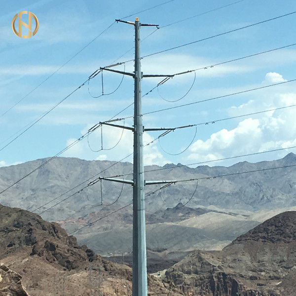 132kV Elektrik İletim Hattı Süspansiyon Gerginlik Tipi Galvanizli Toz Boya