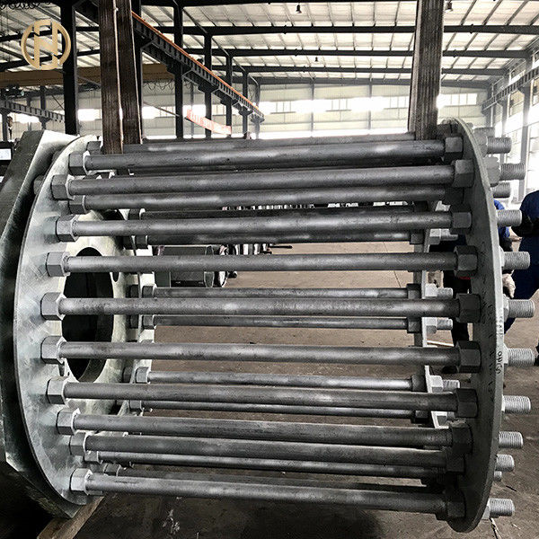 Sekizgen Elektrik Güç Kutbu 2-50M Sıcak Daldırma Galvanizli Yüzey İşlem
