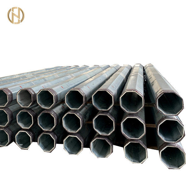 Güç Dağıtımı için Sıcak Daldırma Galvanizli Çelik Yardımcı Direk 35FT 40FT 10.5m 12m